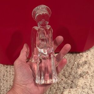 Lead Crystal Angel Figurine 6”